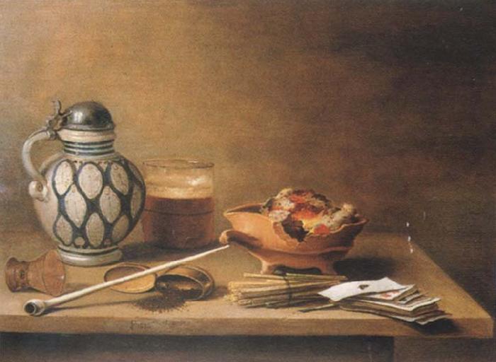 Pieter Claesz Style life with stein Sweden oil painting art